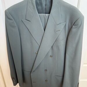 ***Hickey Freeman Vintage Classic Double-Breasted Suit + Pants